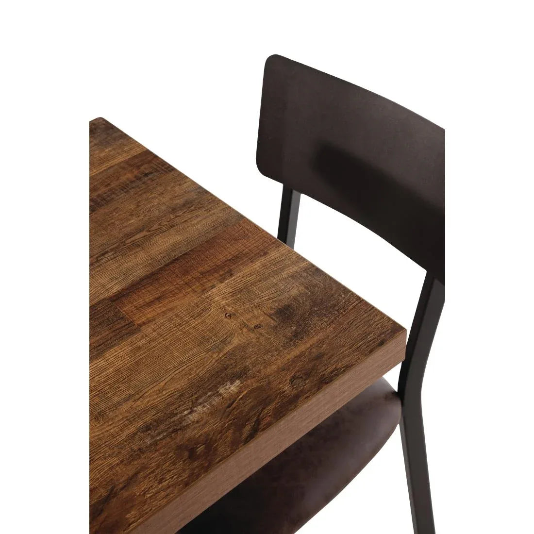 DR823 Bolero Pre-Drilled Square Table Top Urban Dark 700mm - JD Catering Equipment Solutions Ltd