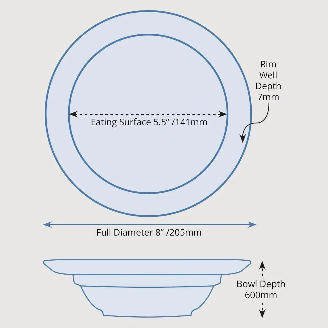 DW148 Olympia Heritage Raised Rim Bowls Yellow 205mm (Pack of 4) - JD Catering Equipment Solutions Ltd