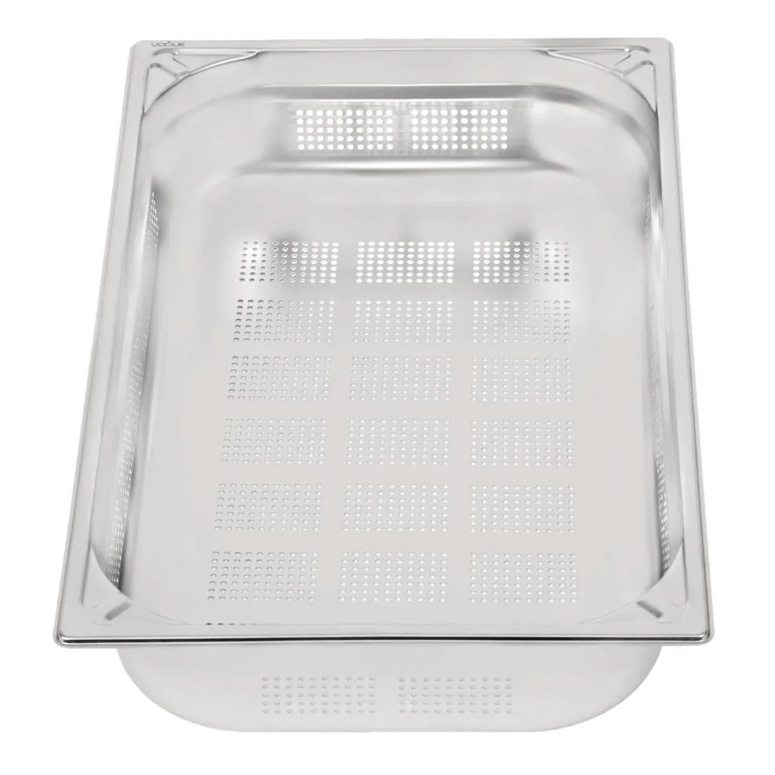 DW462 Vogue Heavy Duty Stainless Steel Perforated 1/1 Gastronorm Pan 100mm - JD Catering Equipment Solutions Ltd