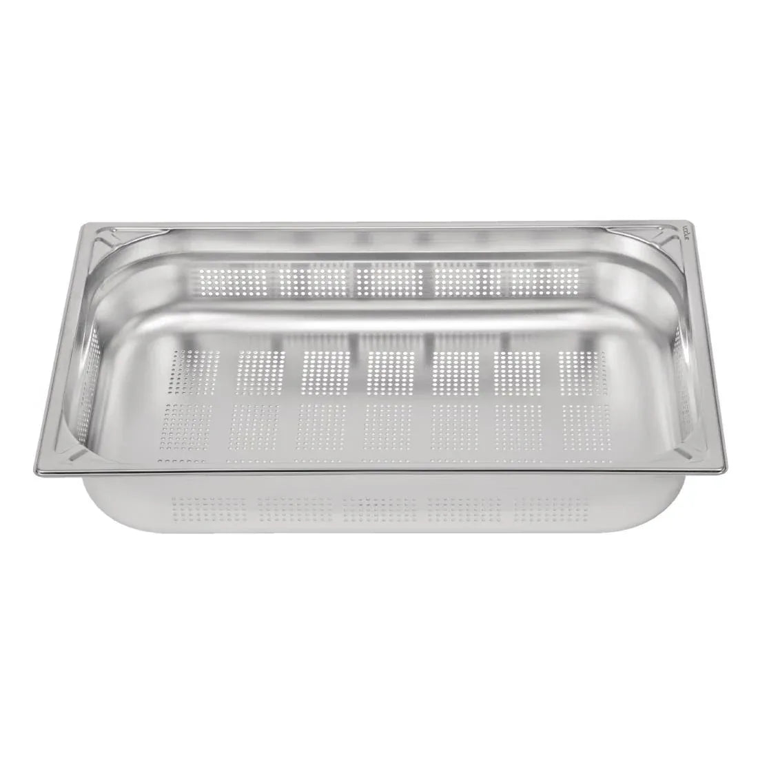 DW462 Vogue Heavy Duty Stainless Steel Perforated 1/1 Gastronorm Pan 100mm - JD Catering Equipment Solutions Ltd