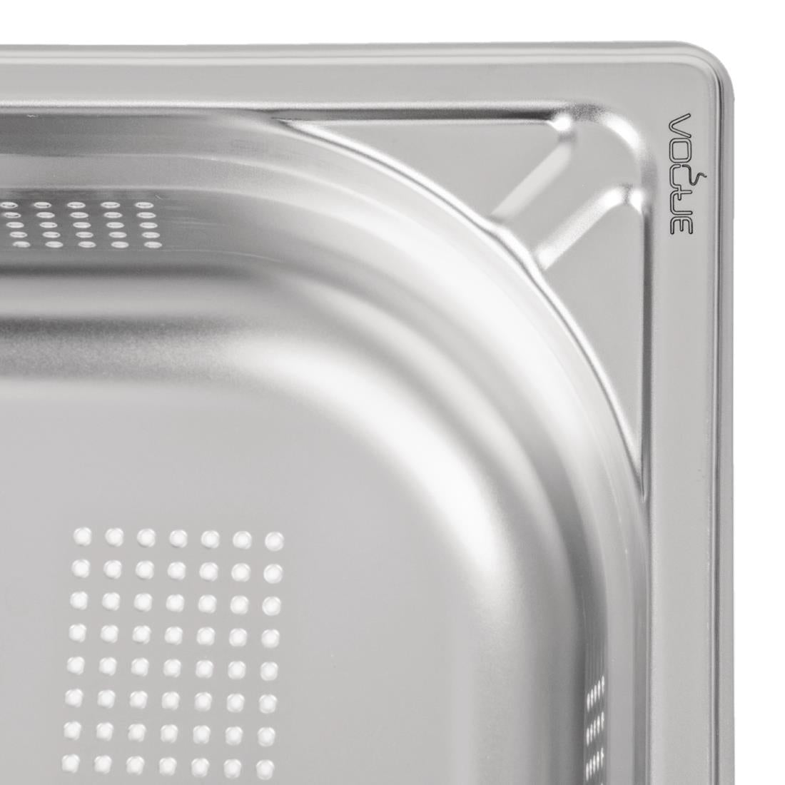 DW462 Vogue Heavy Duty Stainless Steel Perforated 1/1 Gastronorm Pan 100mm