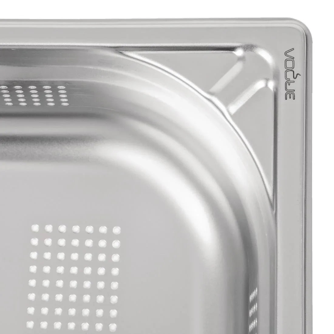 DW462 Vogue Heavy Duty Stainless Steel Perforated 1/1 Gastronorm Pan 100mm - JD Catering Equipment Solutions Ltd