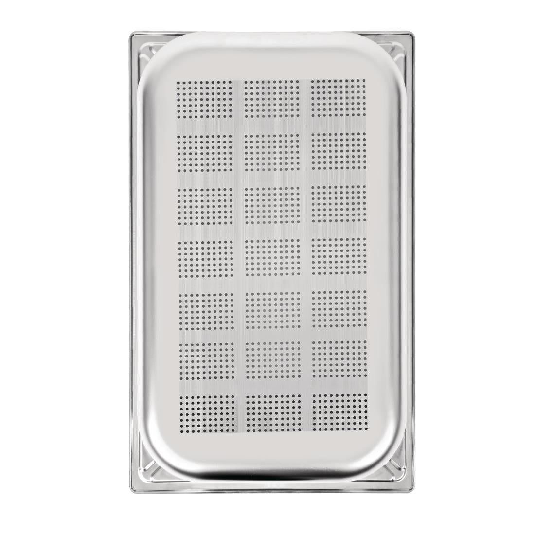 DW462 Vogue Heavy Duty Stainless Steel Perforated 1/1 Gastronorm Pan 100mm