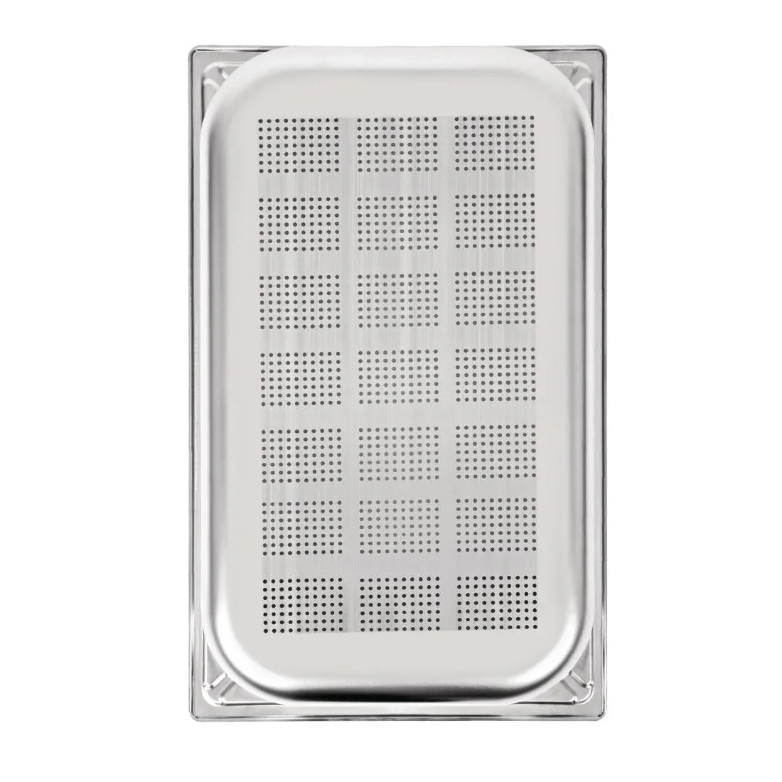 DW462 Vogue Heavy Duty Stainless Steel Perforated 1/1 Gastronorm Pan 100mm - JD Catering Equipment Solutions Ltd