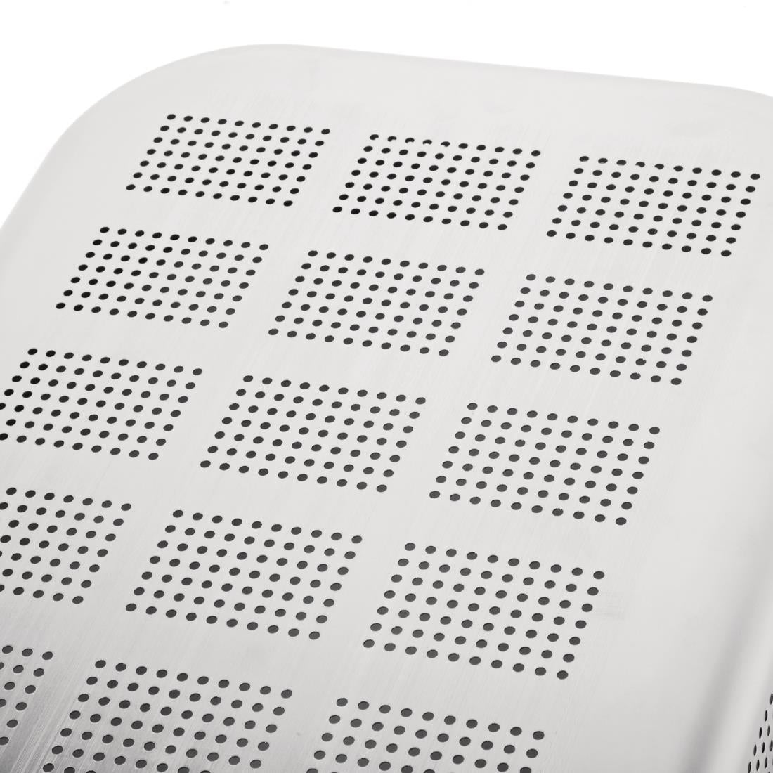 DW462 Vogue Heavy Duty Stainless Steel Perforated 1/1 Gastronorm Pan 100mm - JD Catering Equipment Solutions Ltd