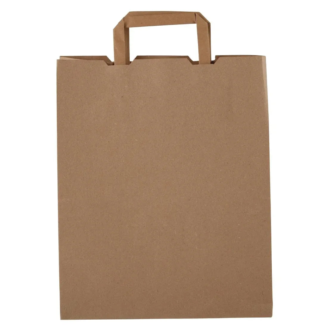 DW628 Vegware Compostable Recycled Paper Carrier Bags Large (Pack of 250) - JD Catering Equipment Solutions Ltd