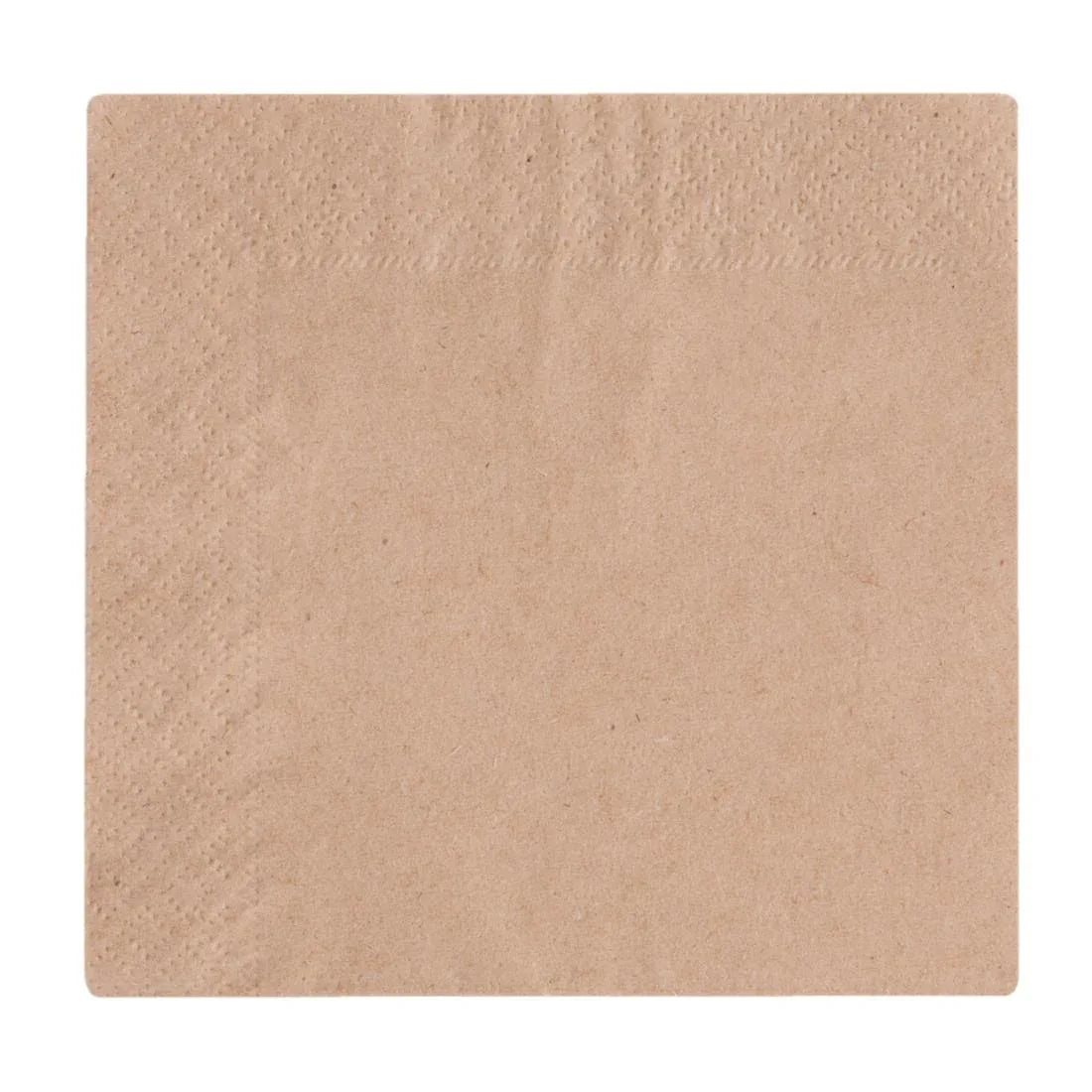 DW629 Vegware Compostable Unbleached Cocktail Napkins 240mm (Pack of 4000) - JD Catering Equipment Solutions Ltd