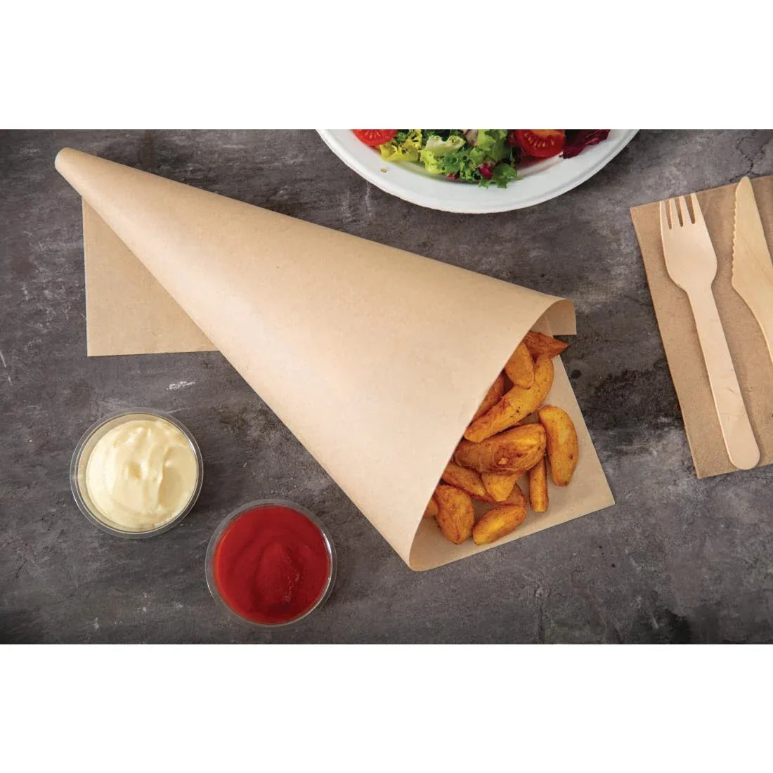 DW631 Vegware Greaseproof Sheet 50gsm - 380x275mm (Box 500) - JD Catering Equipment Solutions Ltd