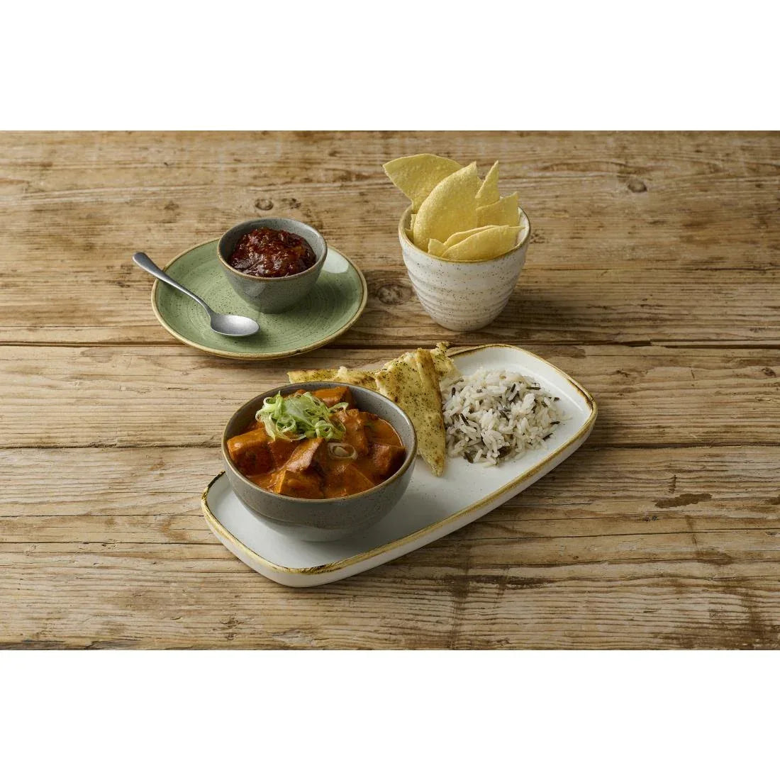 DX020 Churchill Stonecast Barley White Chefs' Walled Oblong Plate 300mm (Pack of 6) - JD Catering Equipment Solutions Ltd