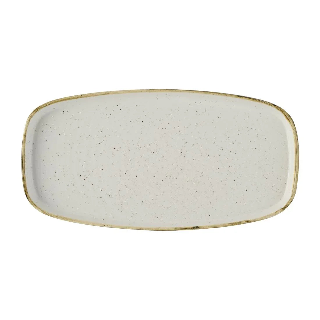 DX020 Churchill Stonecast Barley White Chefs' Walled Oblong Plate 300mm (Pack of 6) - JD Catering Equipment Solutions Ltd
