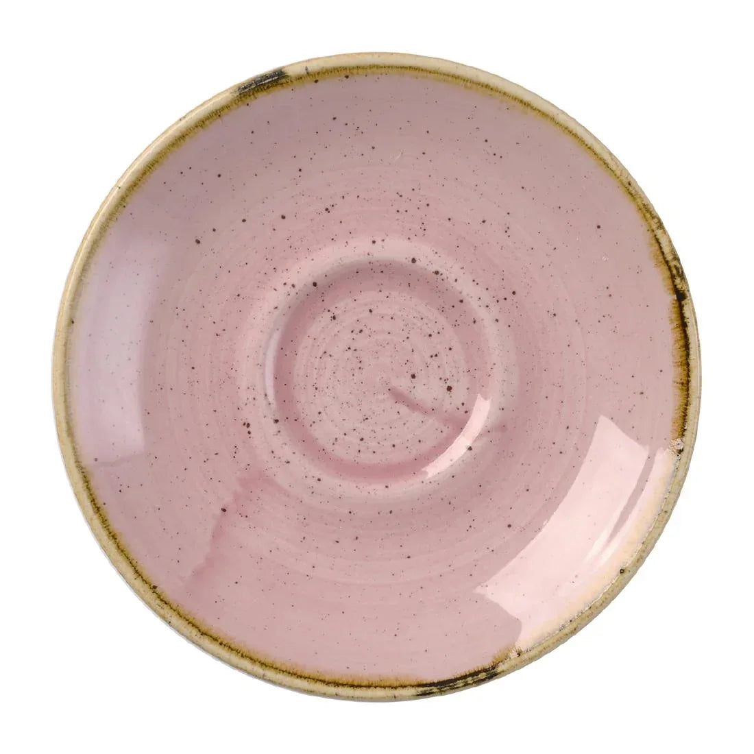DX033 Churchill Stonecast Petal Pink Saucer 118mm (Pack of 12) - JD Catering Equipment Solutions Ltd