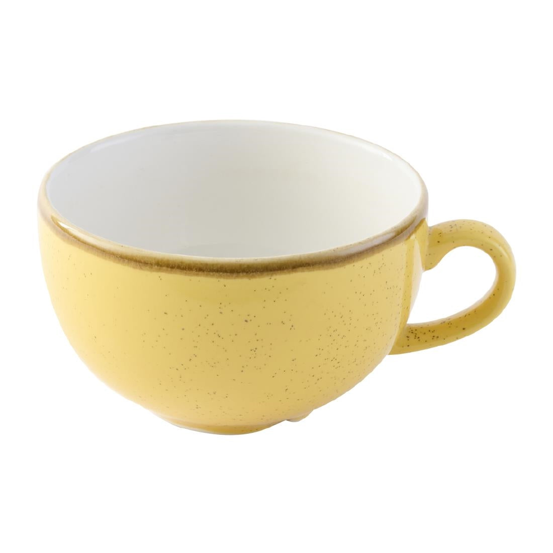 DX038 Churchill Stonecast Mustard Seed Cappuccino Cup 340ml (Pack of 12)