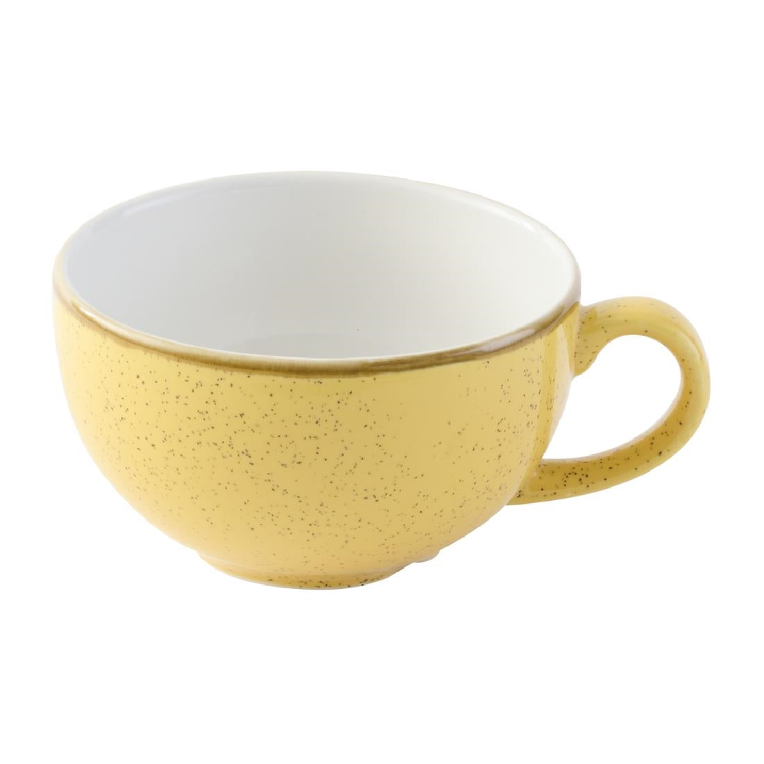 DX039 Churchill Stonecast Mustard Seed Cappuccino Cup 227ml (Pack of 12)