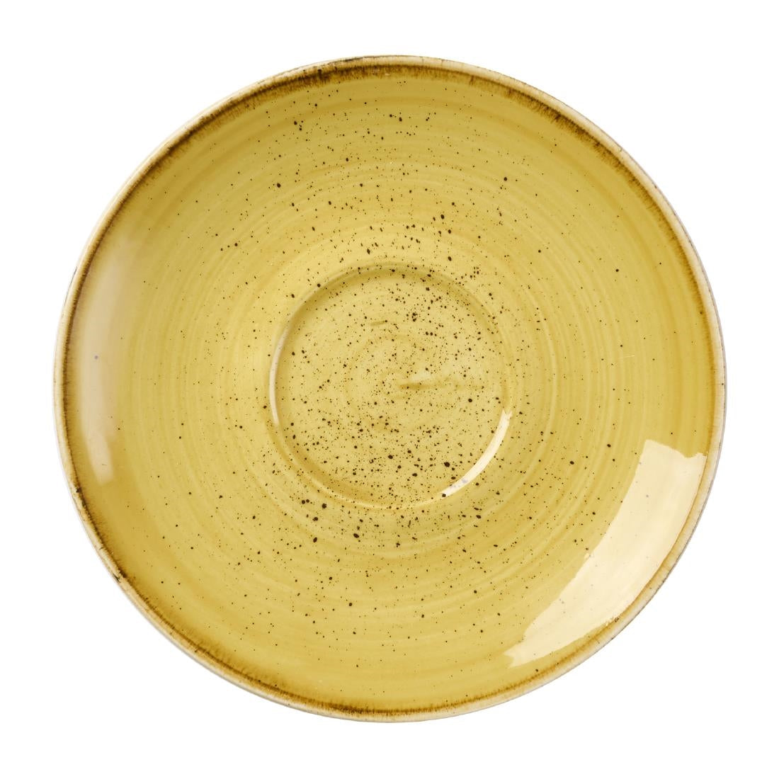 DX040 Churchill Stonecast Mustard Seed Saucer 156mm (Pack of 12)