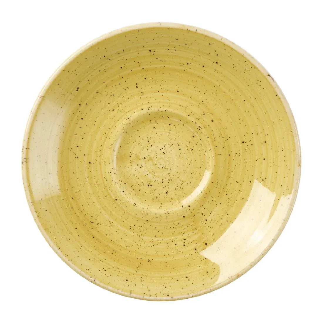 DX043 Churchill Stonecast Mustard Seed Saucer 118mm (Pack of 12) - JD Catering Equipment Solutions Ltd