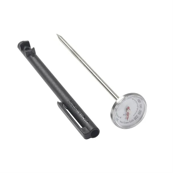 DX291 KitchenAid Quick Read Meat Thermometer with Sleeve Black 2.54cm