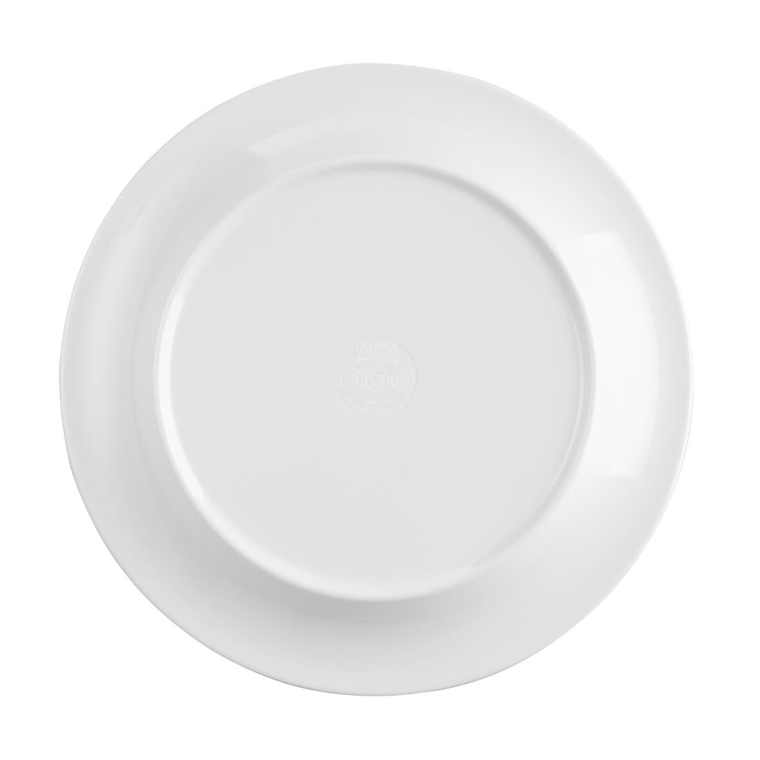 DX436 Olympia Kristallon Gala Melamine Plates Blue Rim 240mm (Pack of 6)