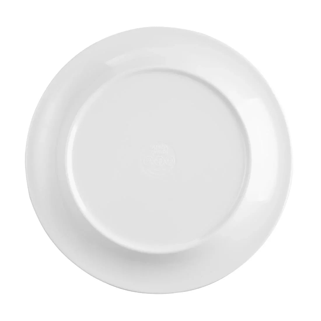 DX436 Olympia Kristallon Gala Melamine Plates Blue Rim 240mm (Pack of 6) - JD Catering Equipment Solutions Ltd