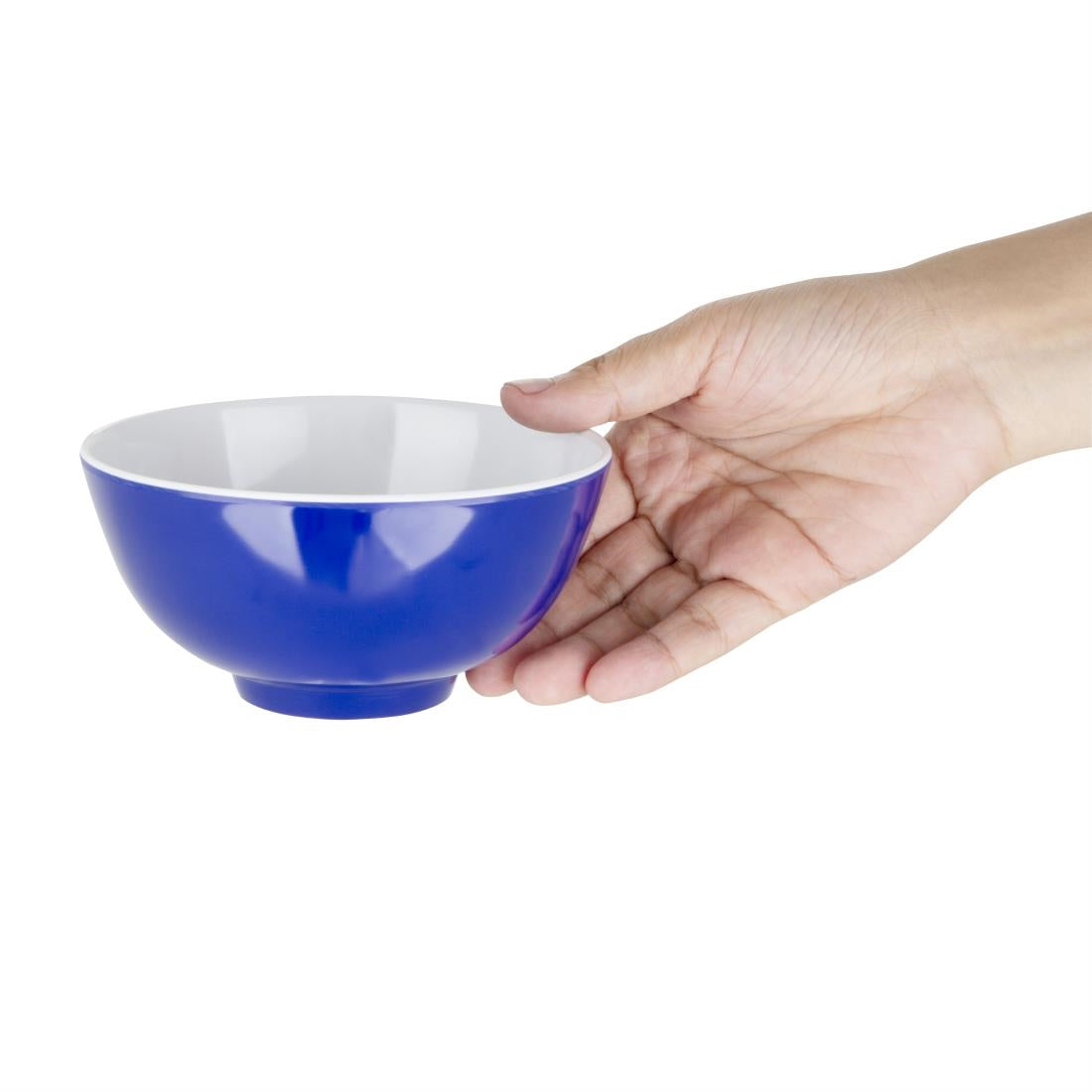 DX438 Olympia Kristallon Gala Melamine Bowls Blue 125mm (Pack of 6)
