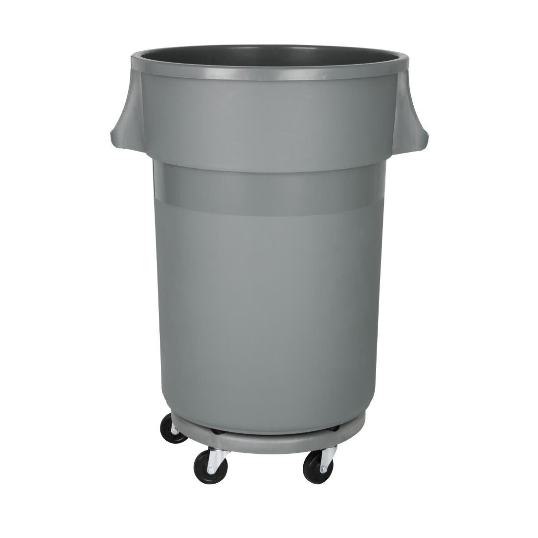 DX498 Jantex Heavy-Duty Round Bin Grey 160Ltr