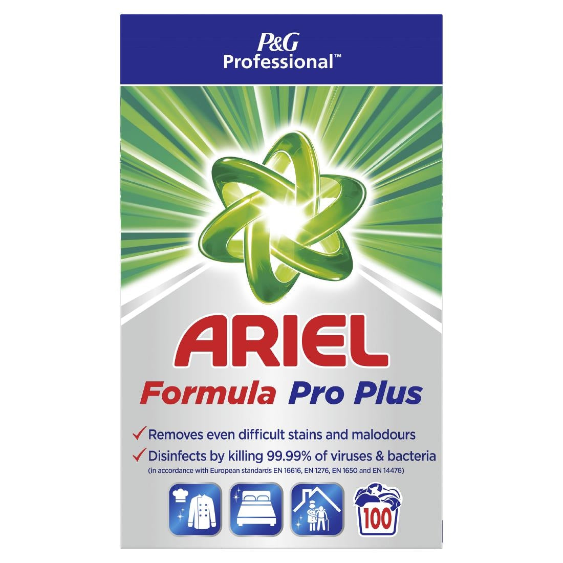 DX533 Ariel Professional Formula Pro+ Powder Detergent Antibacterial 100 Washes 6.5kg