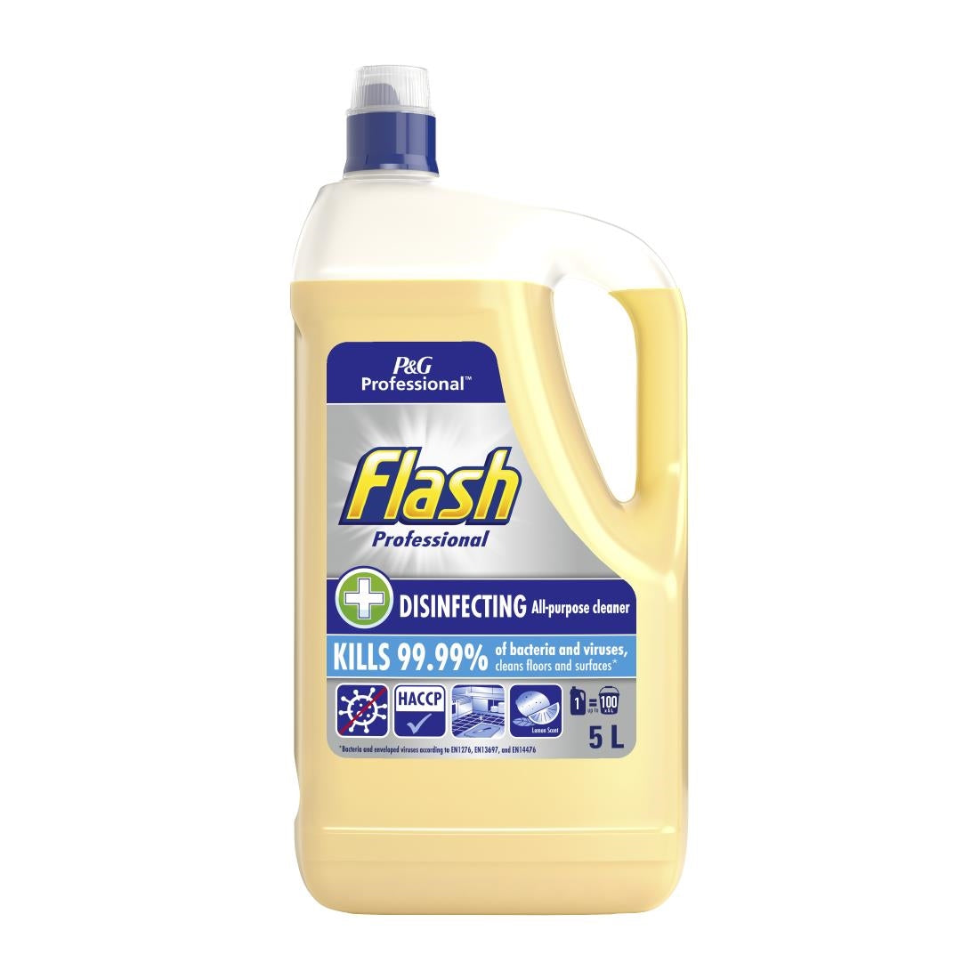 DX547 Flash Professional Disinfecting All-Purpose Cleaner Concentrate Lemon (Pack of 2 x 5Ltr)