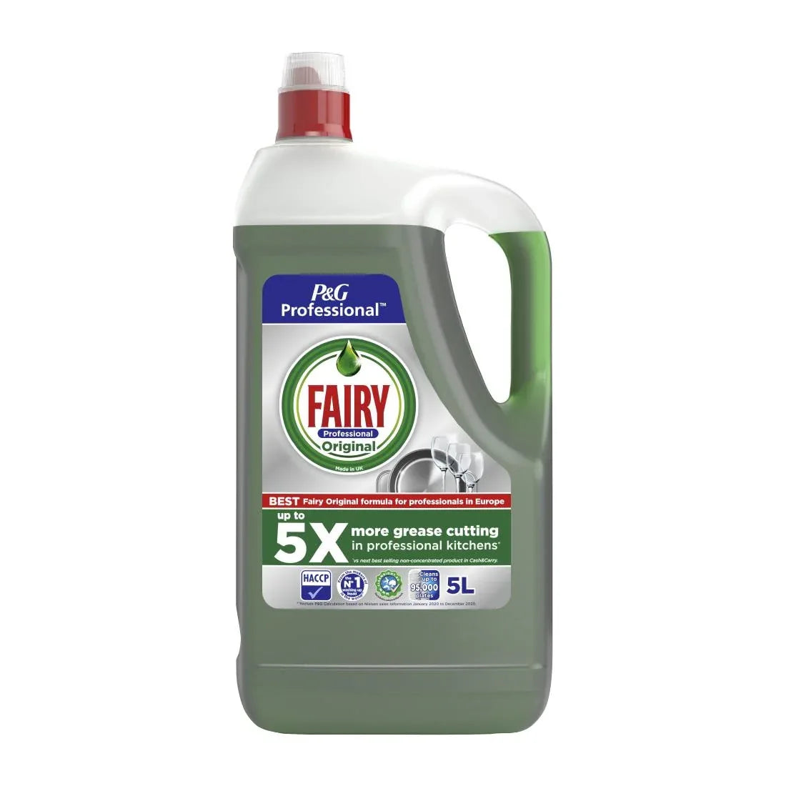 DX555 Fairy Professional Washing Up Liquid Original 5Ltr (Pack of 2)