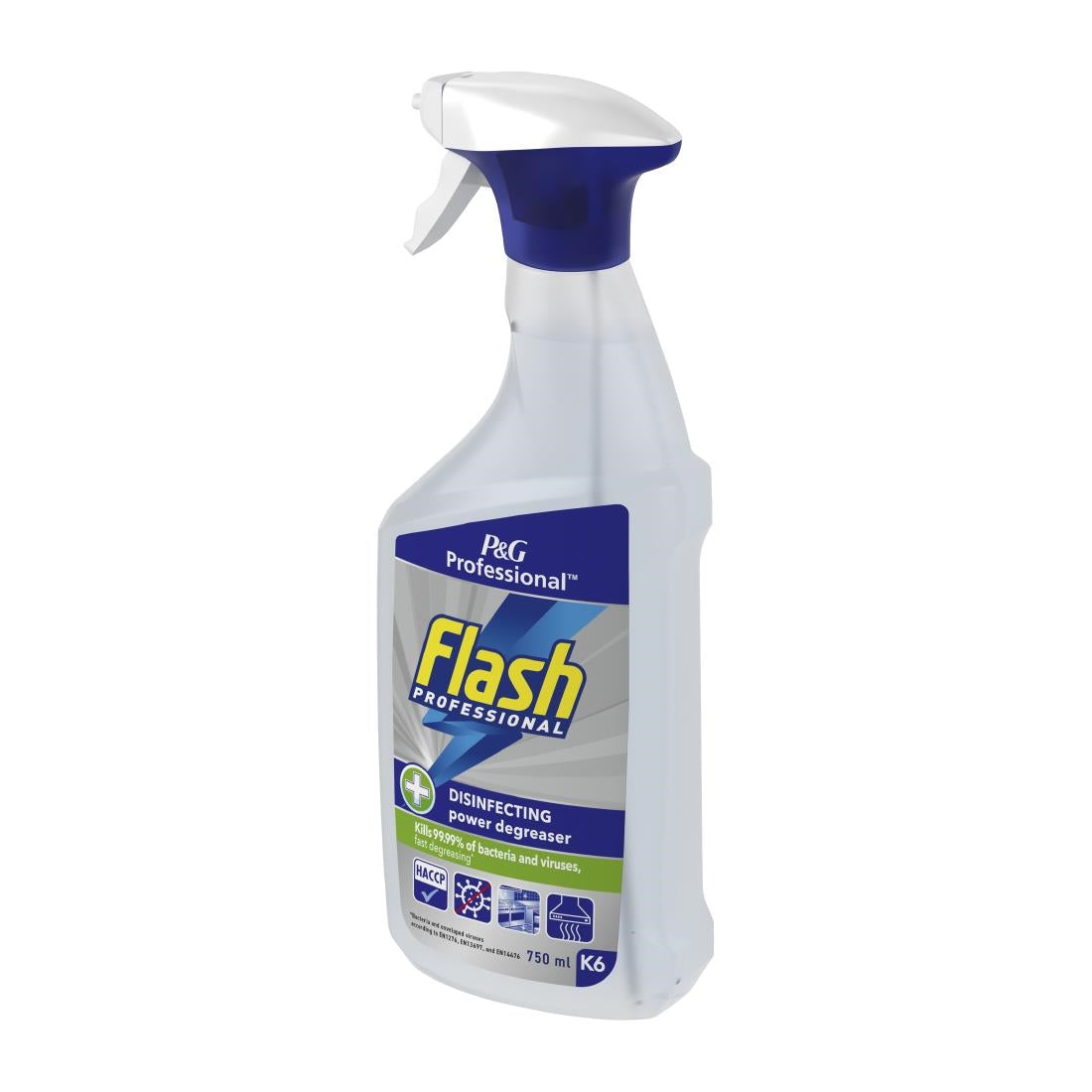 DX565 Flash Professional Disinfecting Power Degreaser Cleaning Spray 750ml (Pack of 6)