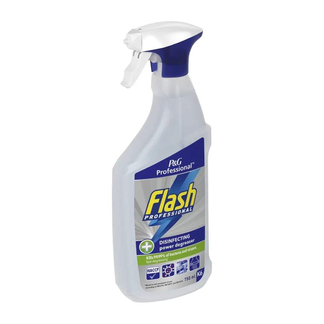 DX565 Flash Professional Disinfecting Power Degreaser Cleaning Spray 750ml (Pack of 6)