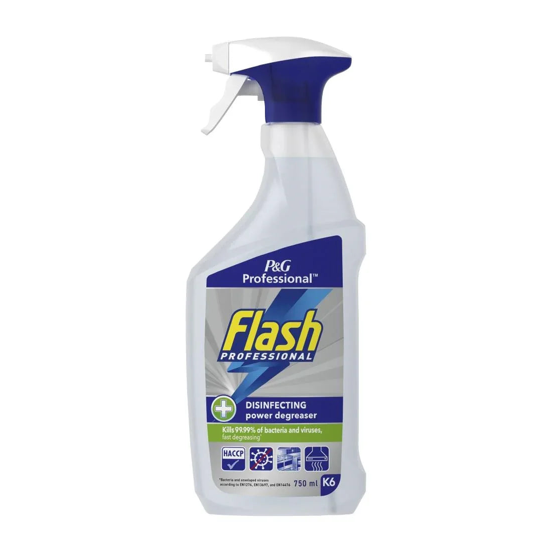DX565 Flash Professional Disinfecting Power Degreaser Cleaning Spray 750ml (Pack of 6)