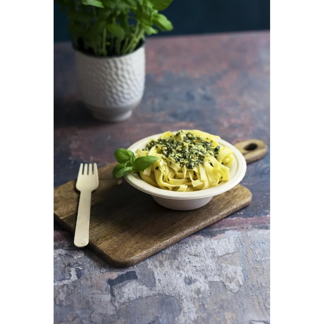 DX581 Vegware Compostable Nourish Moulded Fibre Bowl Natural 12oz/340ml (Pack of 500) - JD Catering Equipment Solutions Ltd