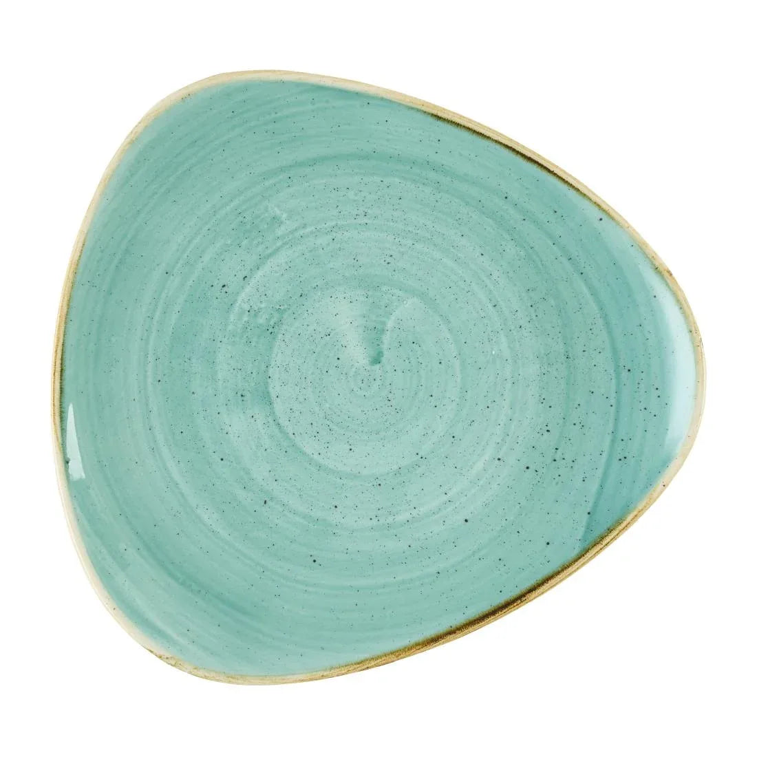 DX789 Churchill Stonecast Mint Triangle Plate 229mm (Pack of 12) - JD Catering Equipment Solutions Ltd