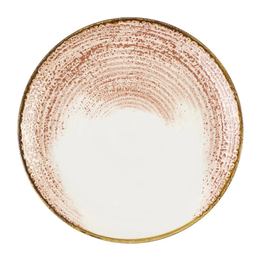 DX794 Churchill Studio Prints Homespun Accents Coral Coupe Plate 288mm (Pack of 12) - JD Catering Equipment Solutions Ltd