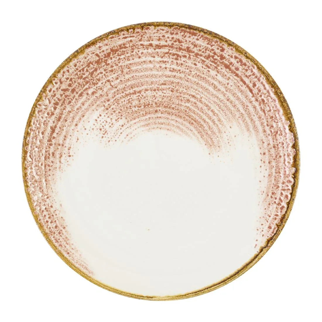 DX795 Churchill Studio Prints Homespun Accents Coral Coupe Plate 260mm (Pack of 12) - JD Catering Equipment Solutions Ltd