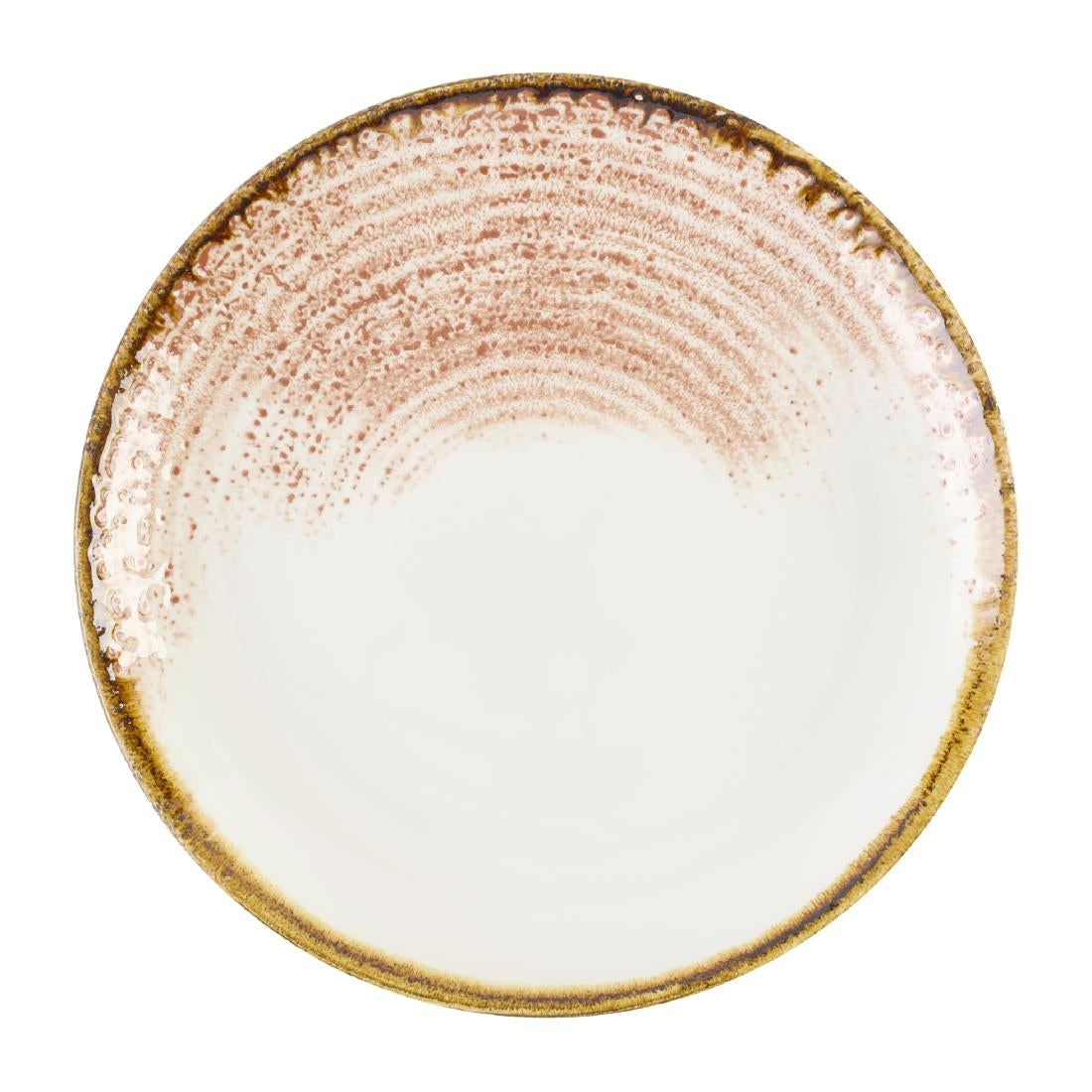 DX796 Churchill Studio Prints Homespun Accents Coral Coupe Plate 217mm (Pack of 12)