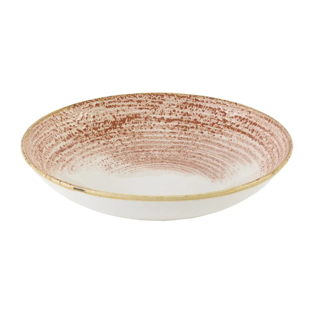 DX798 Churchill Studio Prints Homespun Accents Coral Coupe Bowl 248mm (Pack of 12) - JD Catering Equipment Solutions Ltd