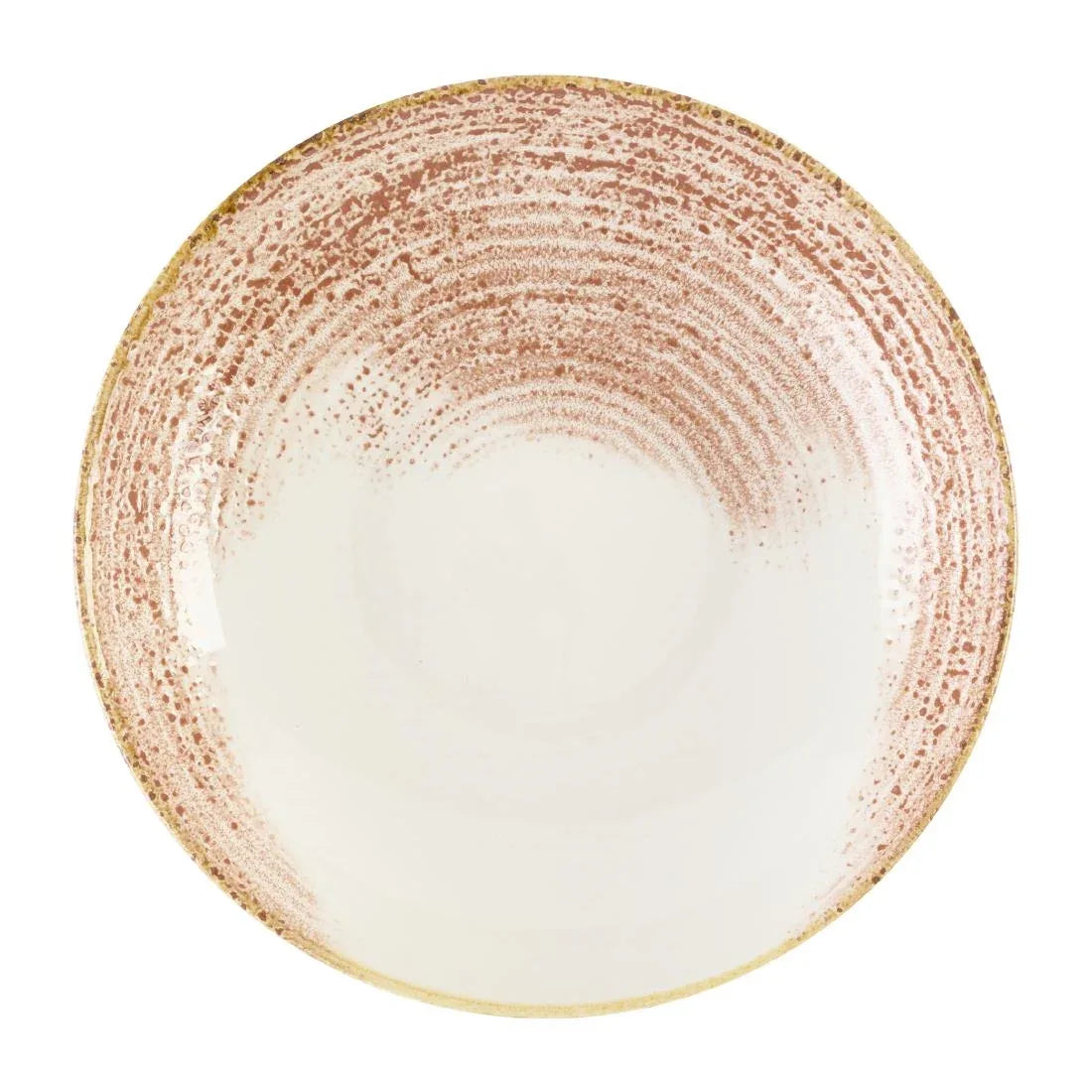 DX798 Churchill Studio Prints Homespun Accents Coral Coupe Bowl 248mm (Pack of 12) - JD Catering Equipment Solutions Ltd