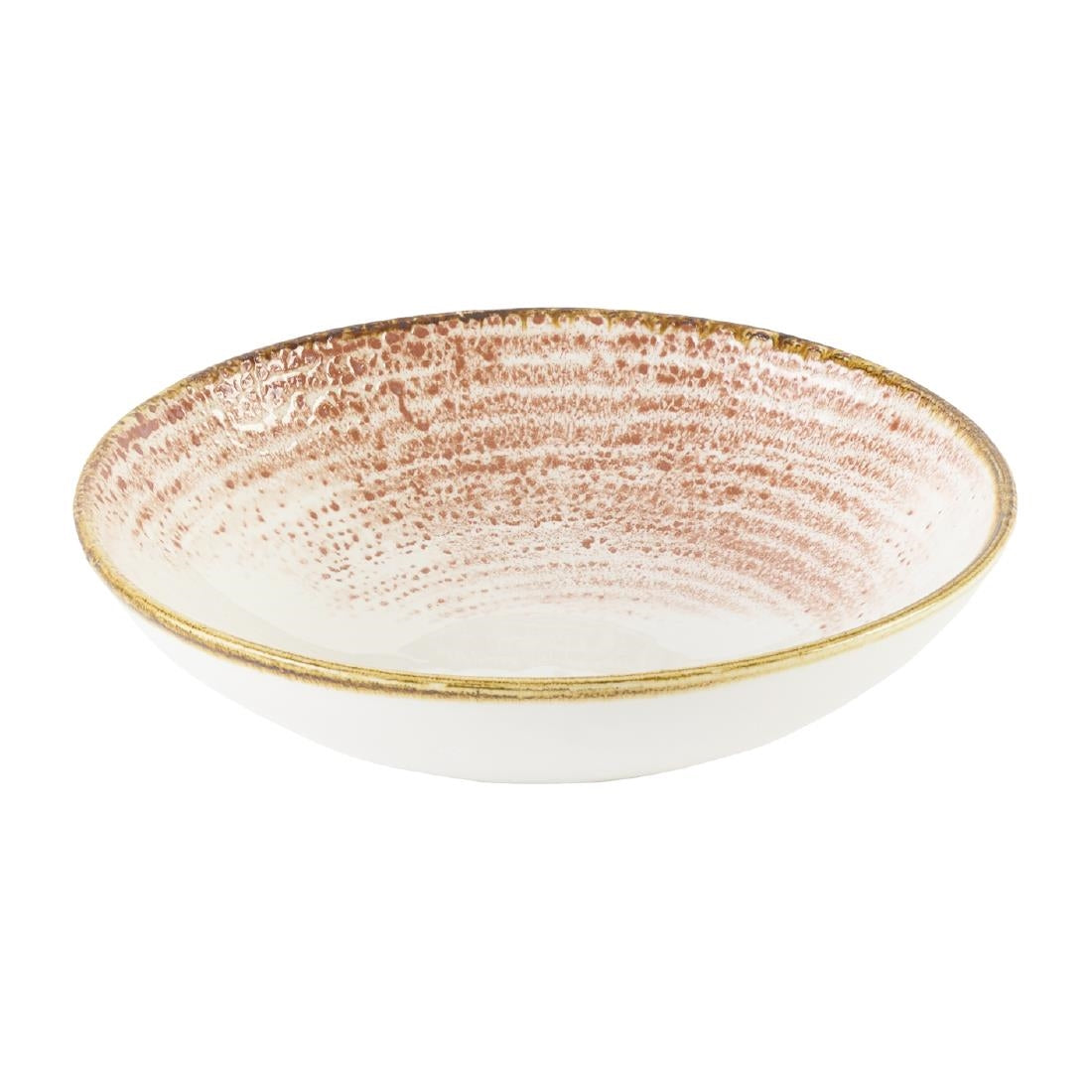 DX799 Churchill Studio Prints Homespun Accents Coral Coupe Bowl 182mm (Pack of 12)