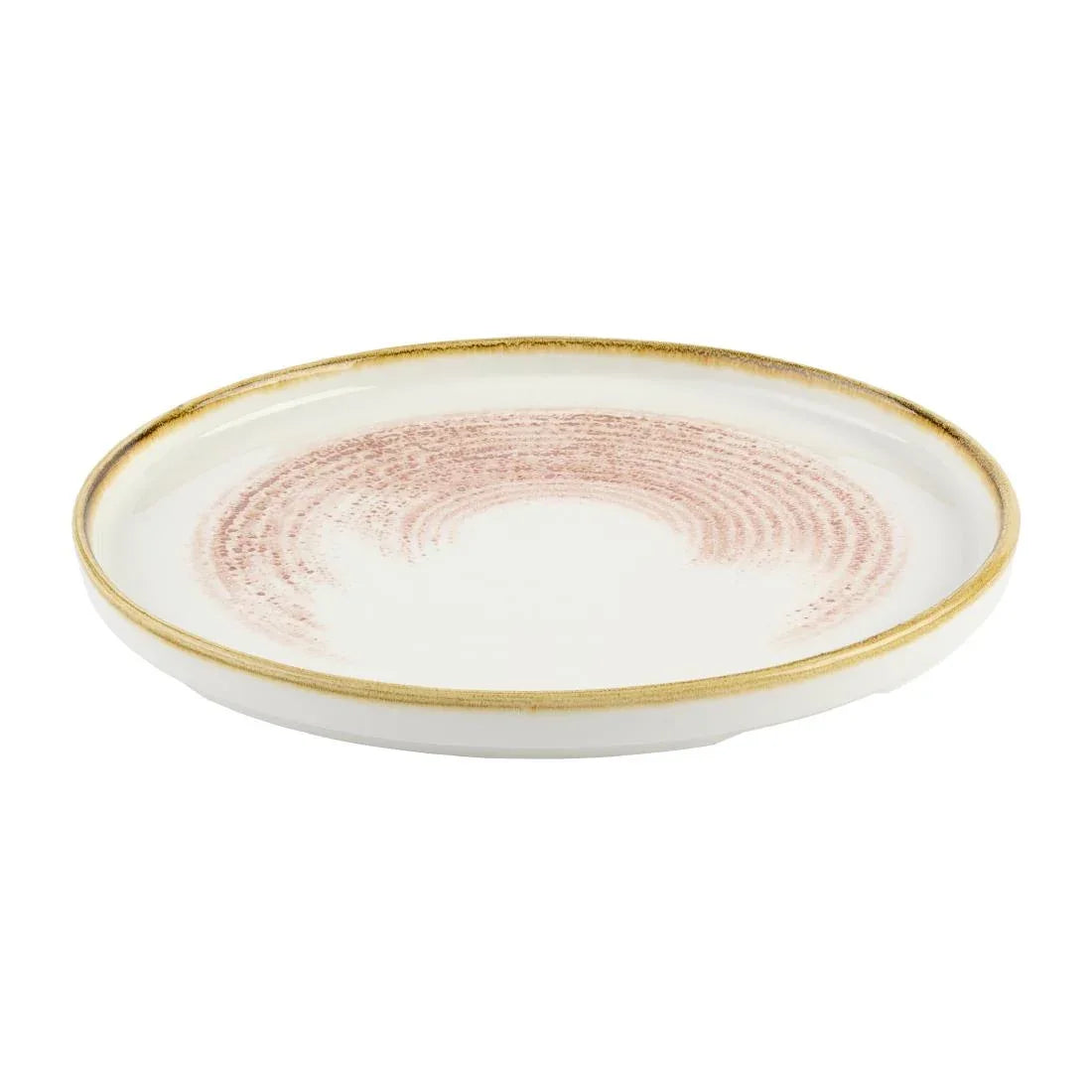 DX800 Churchill Studio Prints Homespun Accents Coral Walled Plate 260mm (Pack of 6) - JD Catering Equipment Solutions Ltd