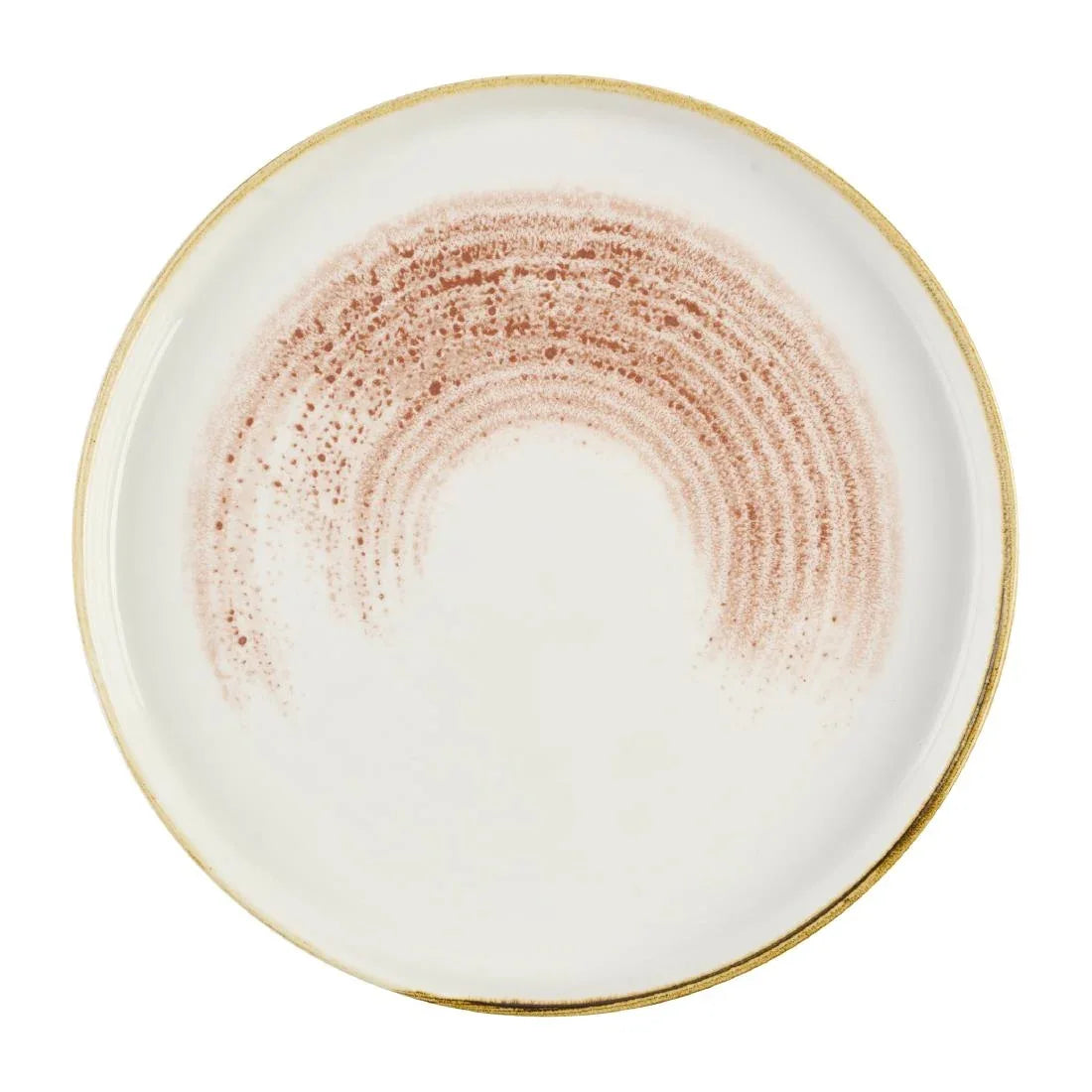 DX801 Churchill Studio Prints Homespun Accents Coral Walled Plate 210mm (Pack of 6) - JD Catering Equipment Solutions Ltd