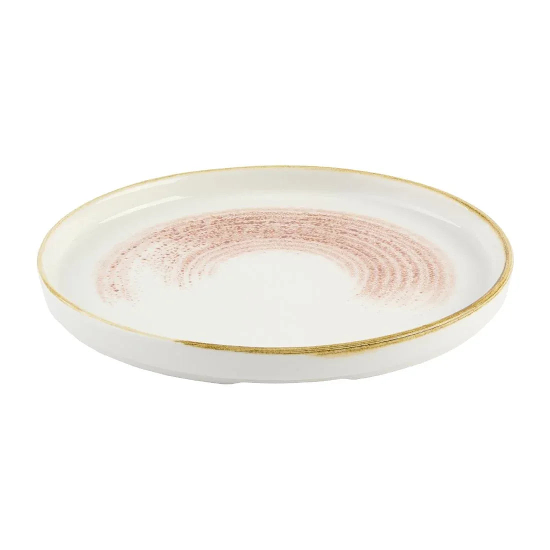 DX801 Churchill Studio Prints Homespun Accents Coral Walled Plate 210mm (Pack of 6) - JD Catering Equipment Solutions Ltd