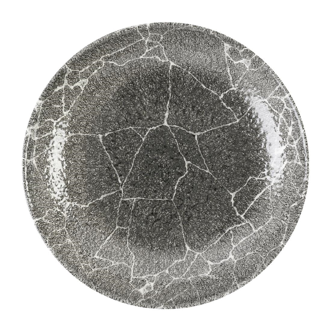 DX808 Churchill Studio Prints Kintsugi Quartz Black Coupe Bowl 248mm(Pack of 12)