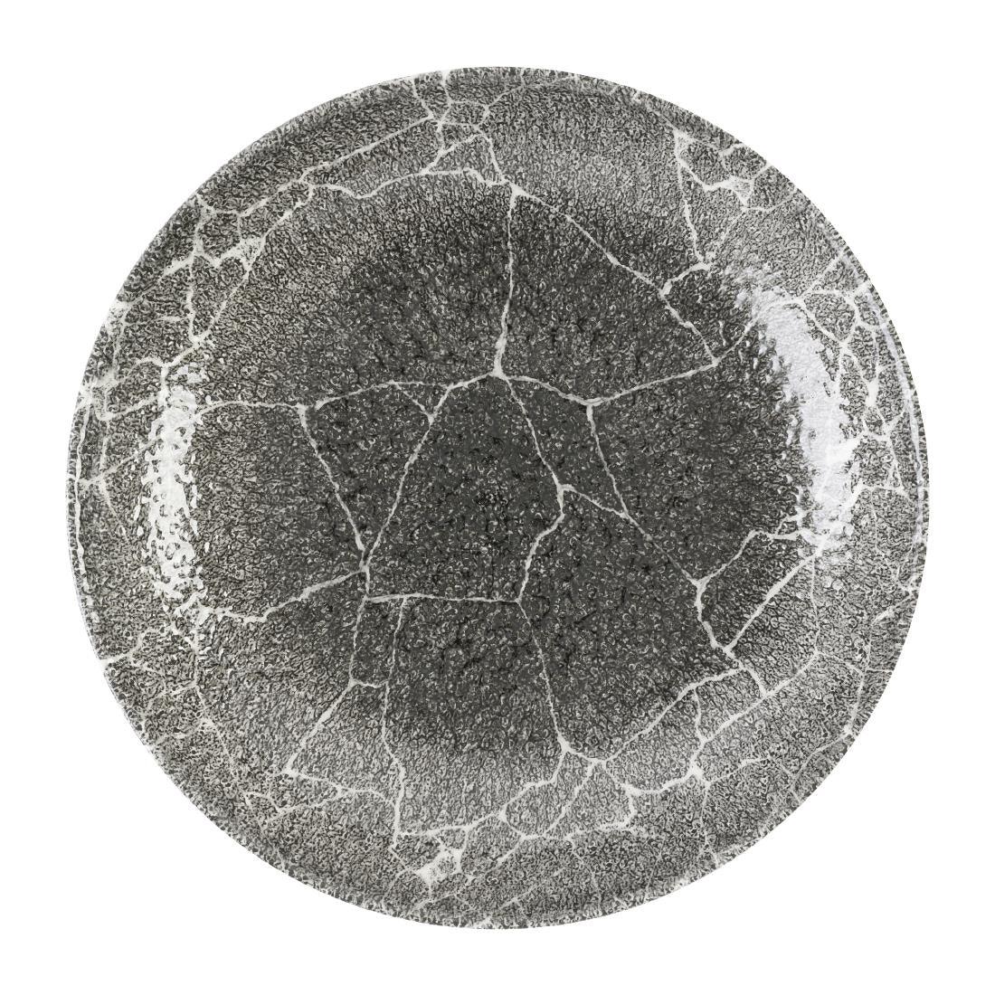 DX808 Churchill Studio Prints Kintsugi Quartz Black Coupe Bowl 248mm(Pack of 12) - JD Catering Equipment Solutions Ltd
