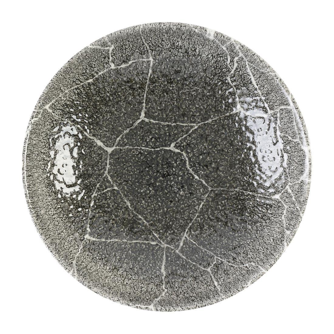 DX809 Churchill Studio Prints Kintsugi Quartz Black Coupe Bowl 182mm (Pack of 12) - JD Catering Equipment Solutions Ltd