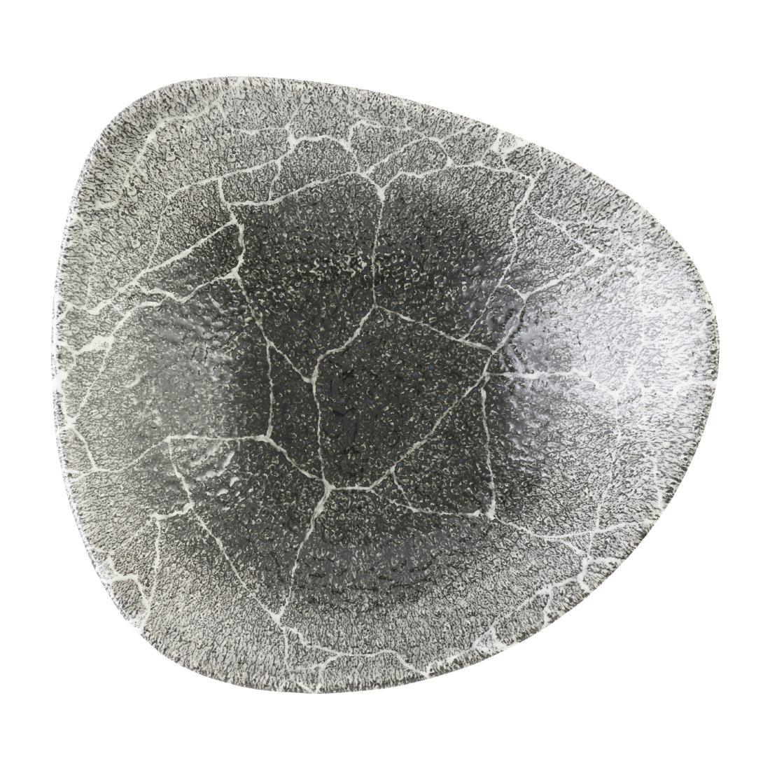 DX812 Churchill Studio Prints Kintsugi Quartz Black Triangle Bowl 235mm (Pack of 12) - JD Catering Equipment Solutions Ltd