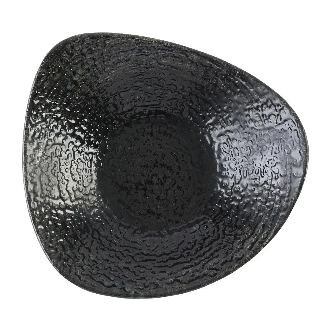 DX825 Churchill Studio Prints Homespun Chroma Carbon Triangle Bowl 235mm (Pack of 12) - JD Catering Equipment Solutions Ltd