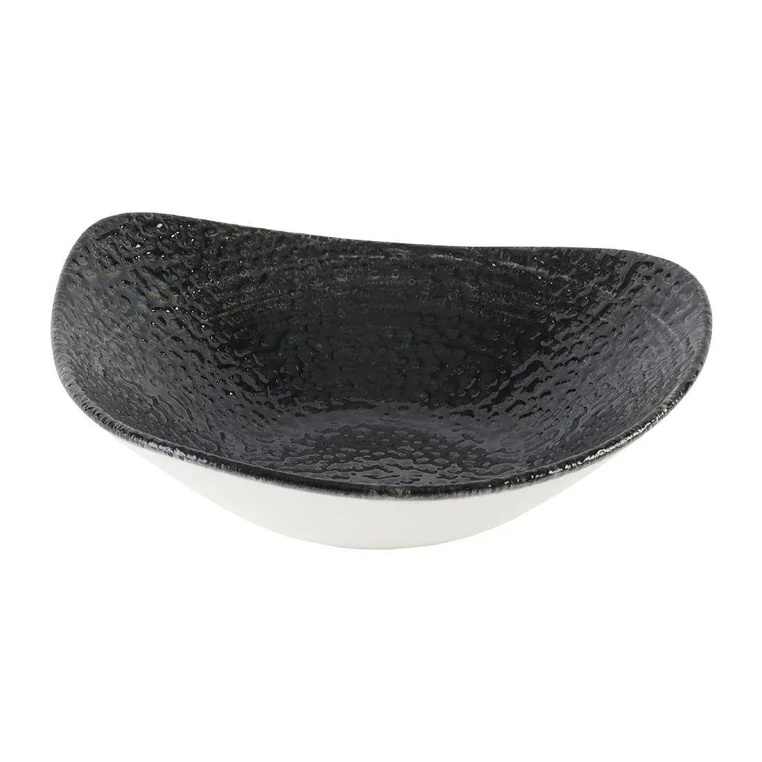 DX825 Churchill Studio Prints Homespun Chroma Carbon Triangle Bowl 235mm (Pack of 12) - JD Catering Equipment Solutions Ltd