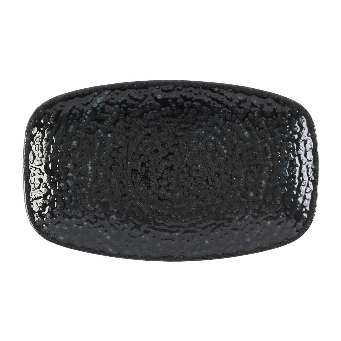 DX829 Churchill Studio Prints Homespun Chroma Carbon Chefs' Oblong Plate No. 1 (200 x 121mm)(Pack of 12)