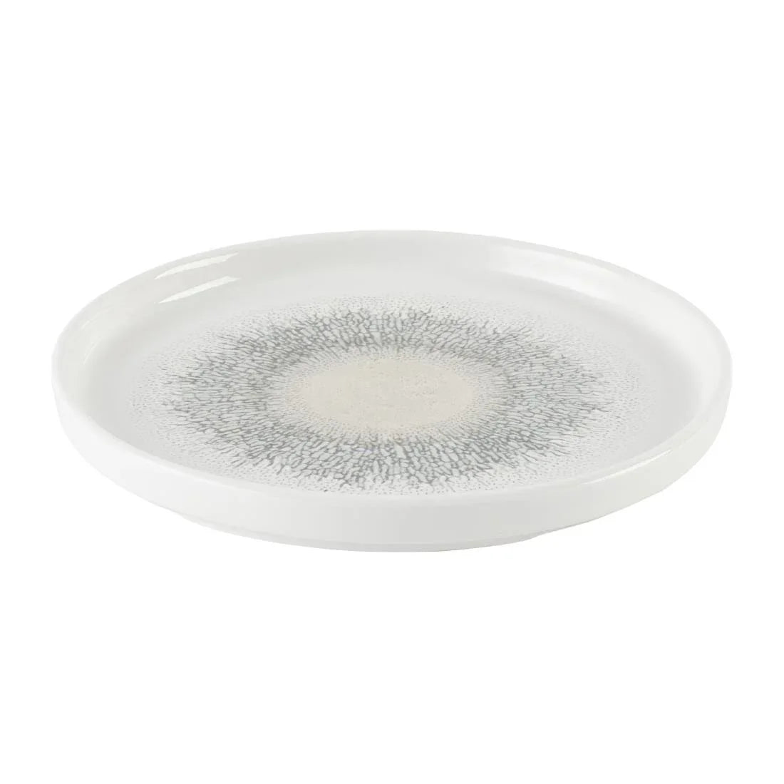 DX831 Churchill Studio Prints Fusion Agate Grey Chefs' Walled Plate 210mm (Pack of 6) - JD Catering Equipment Solutions Ltd
