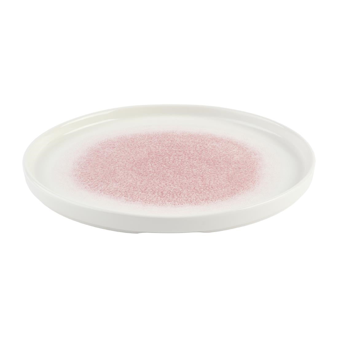 DX844 Churchill Studio Prints Raku Rose Quartz Pink Chefs' Walled Plate 260mm (Pack of 6)